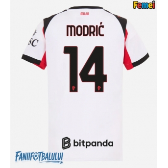 AC Milan Luka Modric #14 Tricou Fotbal Replică 2025-26 Femei Deplasare